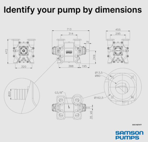 samson ocean master 500 dimensions